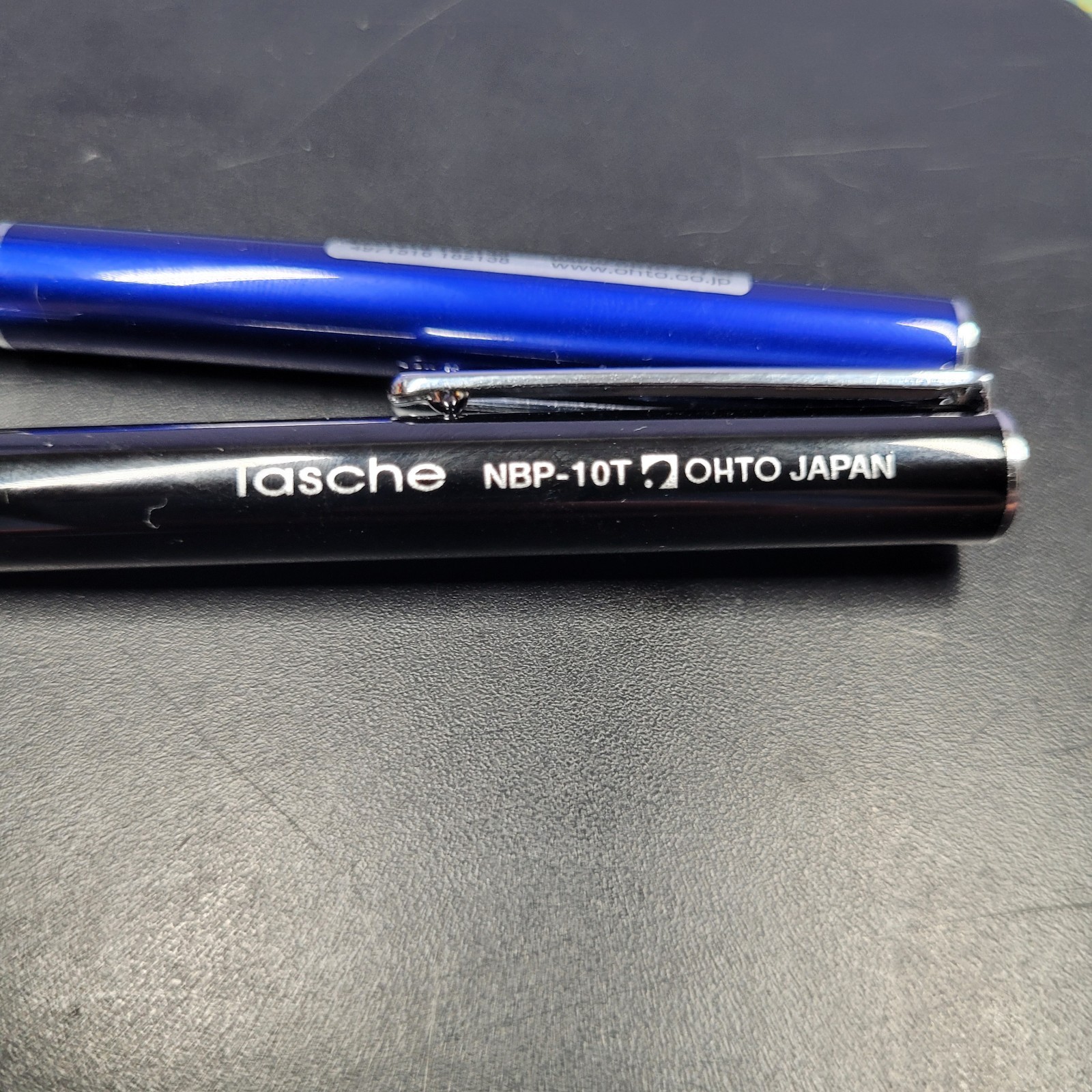 Ohto Tasche NBP-10T Mini Black & Blue Barrel 2 Pens Tested Made In Japan