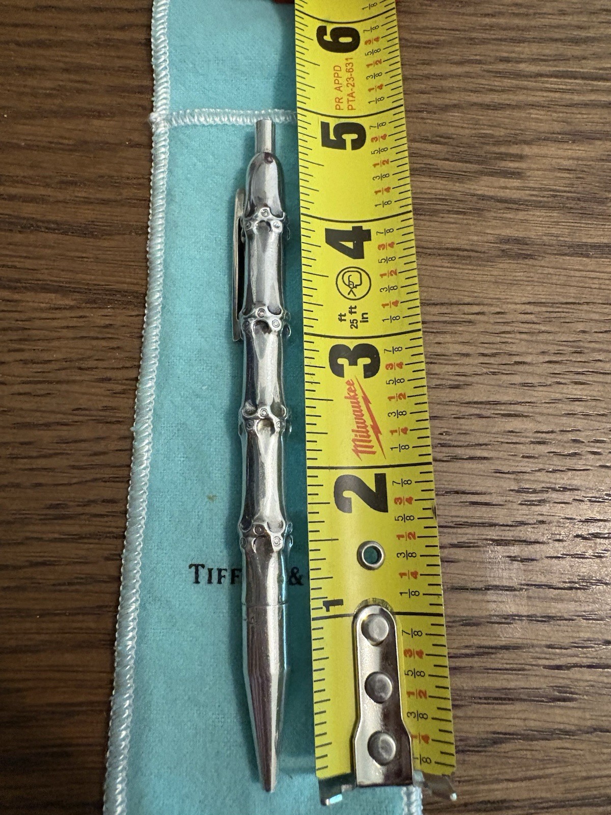 Tiffany & Co Sterling Silver 925 Ballpoint Pen w/ Original Pouch