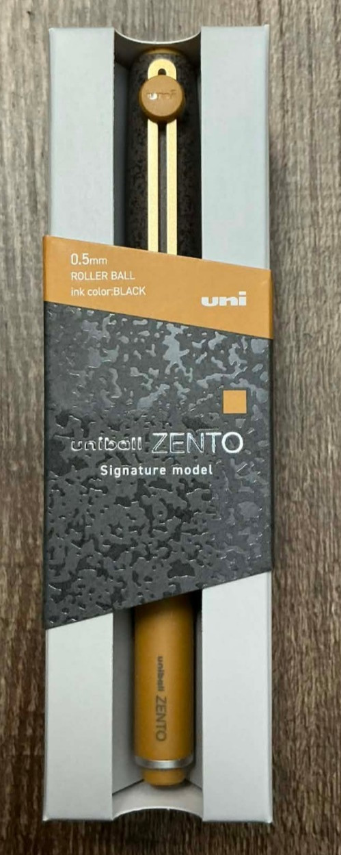 Uniball Zento Signature Stone Brass 0.5 mm, Brand New/Sealed, Ships from US