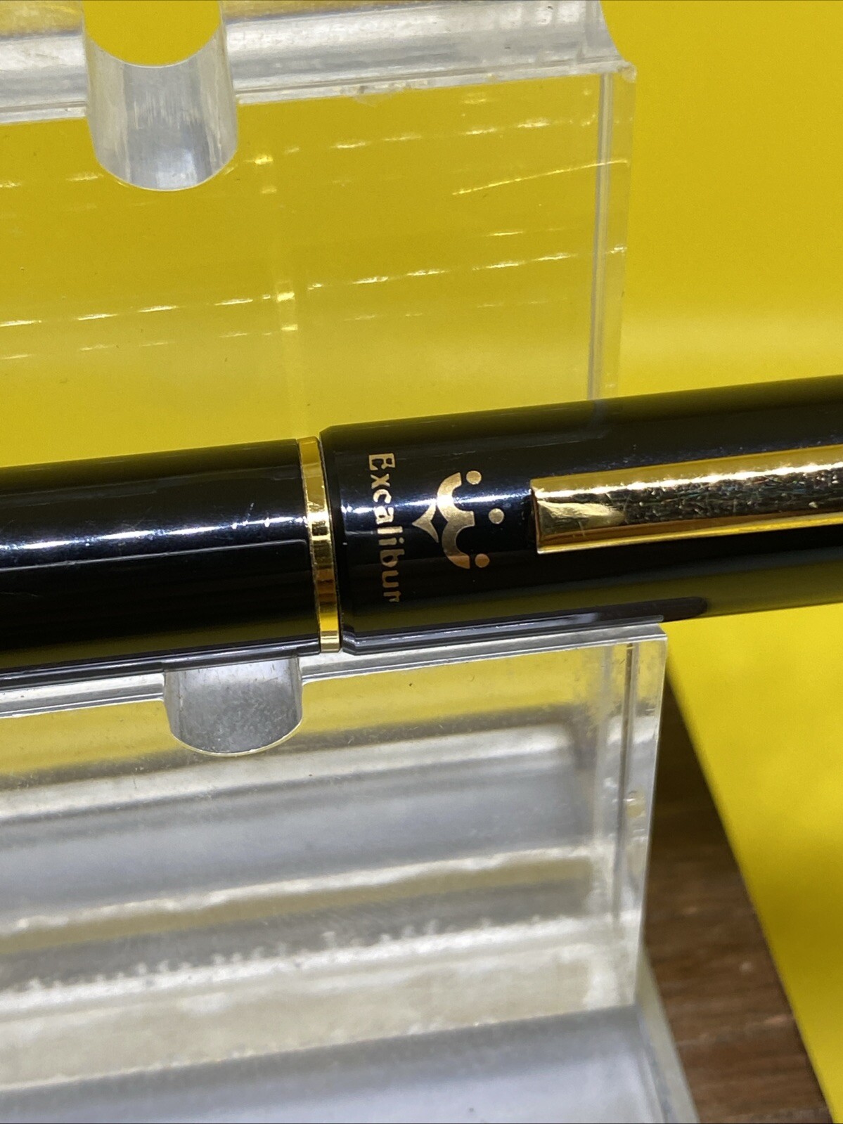 Pentel Excalibur Rx 15 Gloss Black/ Gold Trim Ballpoint Pen ( Japan)