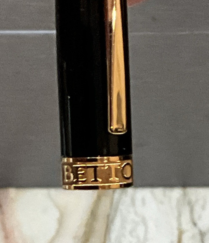 Bettoni collection ball point pen Jack Daniels Single Barrel Black /Gold accents