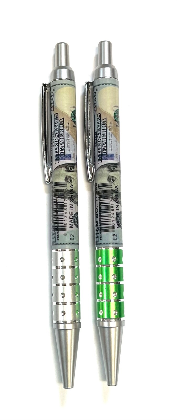United States Of America $100 Bill Design Pens 6 pcs