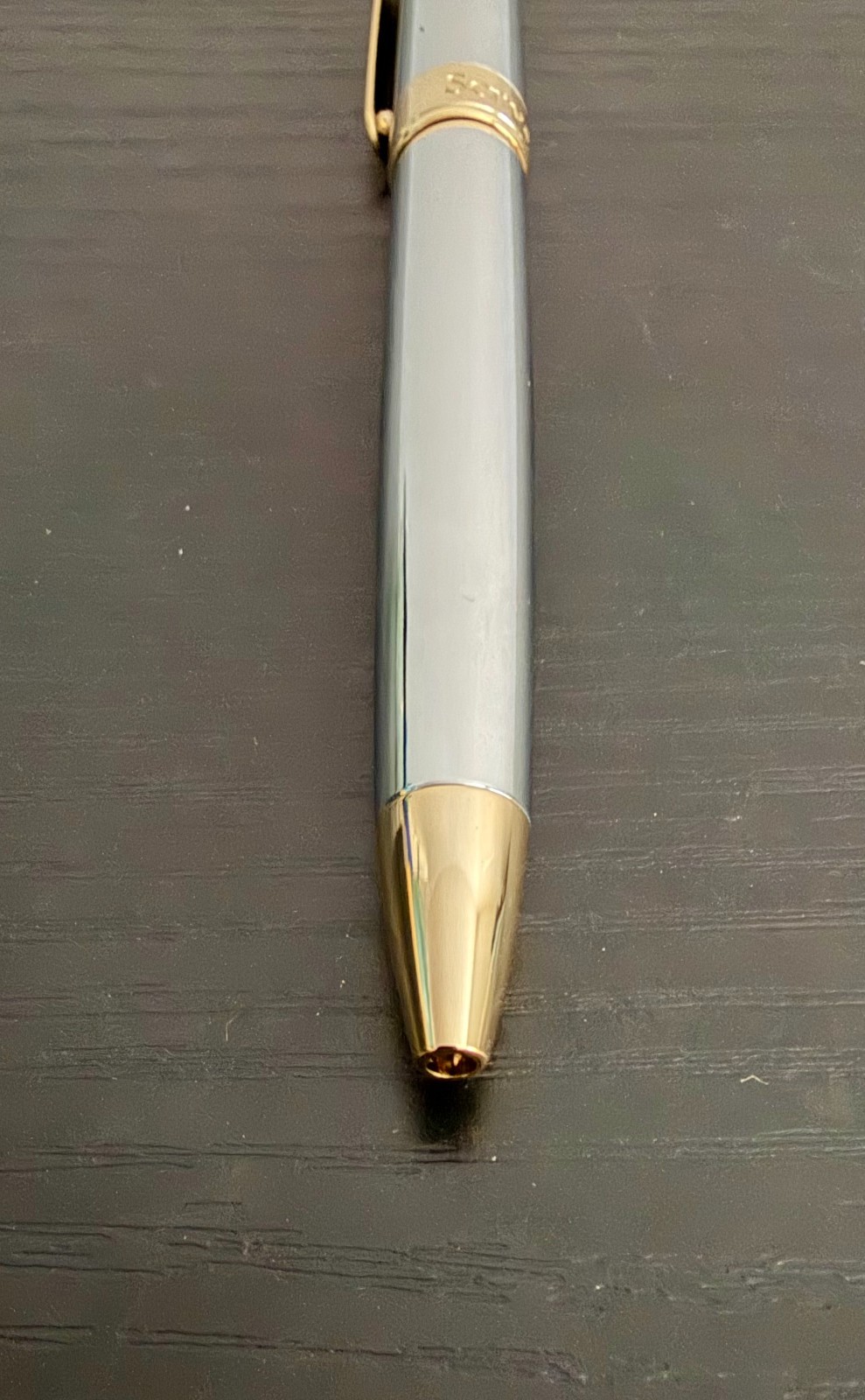 Scrivener of London Ballpoint Pen Silver and Gold Lacquer, Made in Germany -NEW