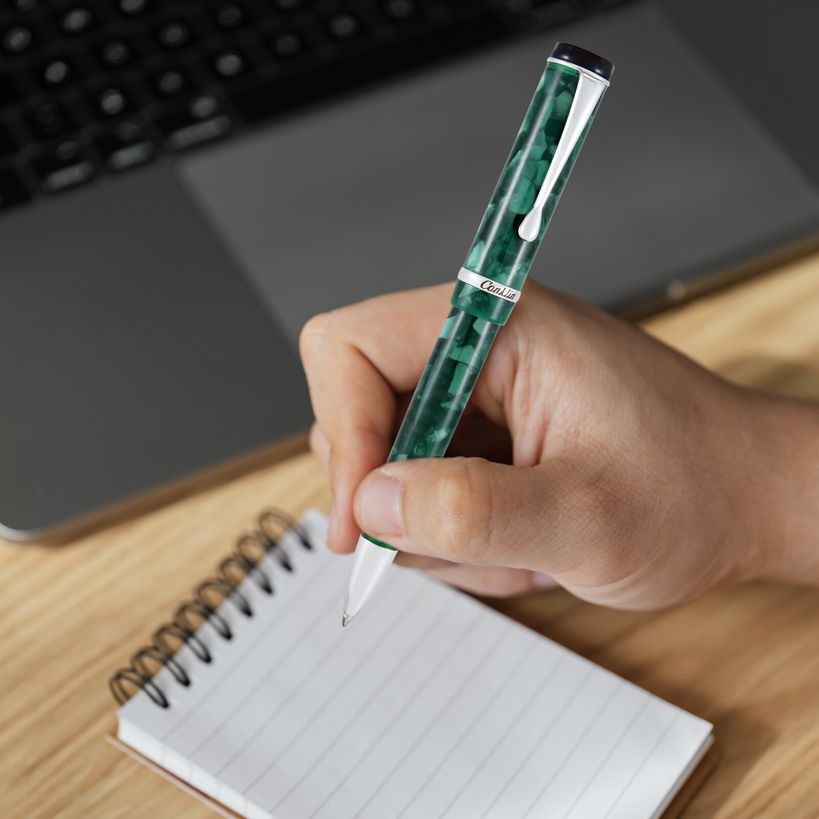 Conklin Duragraph Ballpoint Pen – Forest Green, With Medium Tip (CK71335)