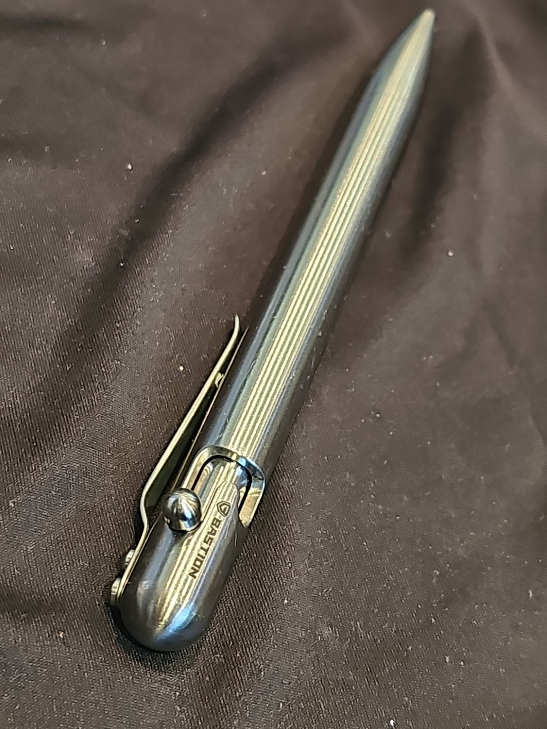 BASTION Bolt Action Pen Stainless Steel – excellent new ink free shipping