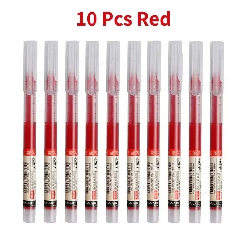 20pcs Gel Ink Pens 0.5mm Black Blue Red Needle Tip School Office