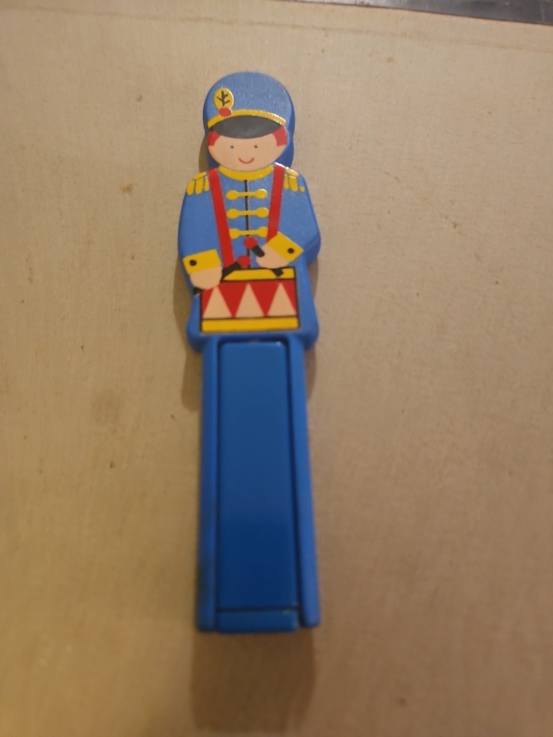 Vintage Toy Soldier Plastic Ink Pen ~Folding Made In Italy