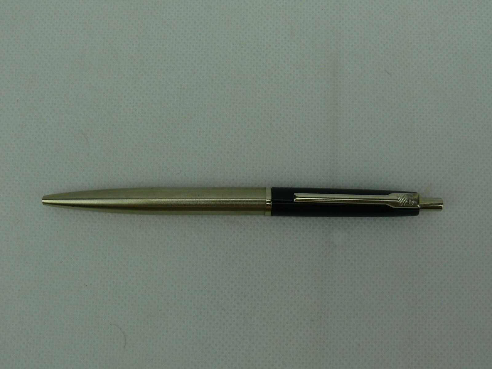 Vintage ICO Ballpoint Pen Hungary Purple Plastic and Brushed Metal #2270