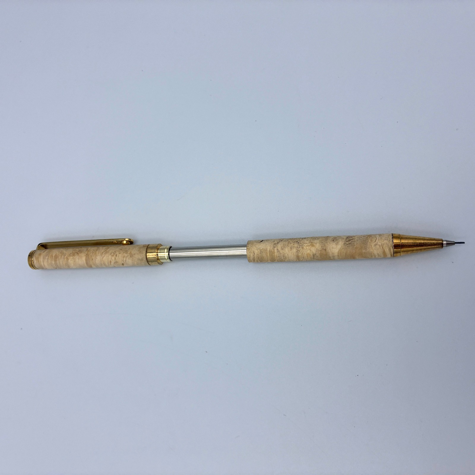 Lot of 14 Handmade Wooden Pens & Pencils – Some Broken – READ