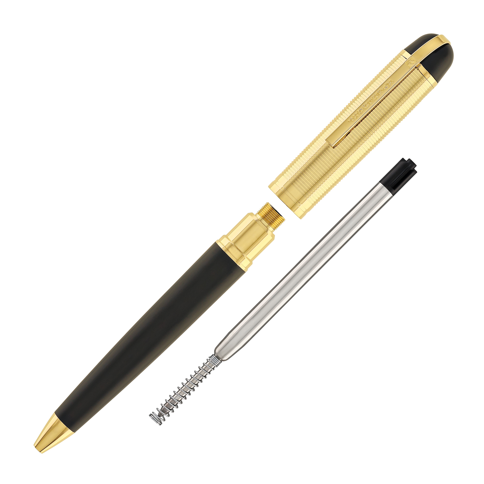 Wahl Eversharp Skyline Ballpoint Pen in Black Gold Trim – NEW in Box