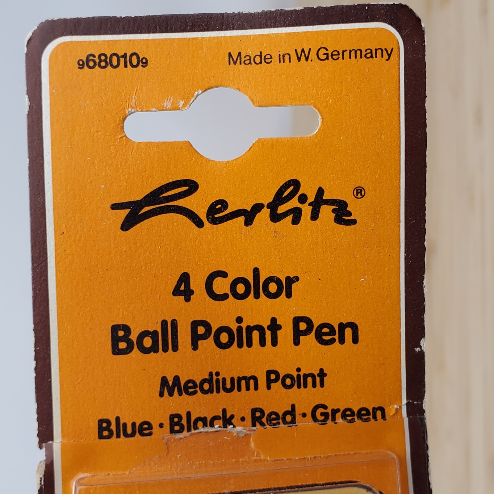 Vintage Herlitz 4 Color Ballpoint Pen Metal Case W Germany Multi Pen NOS