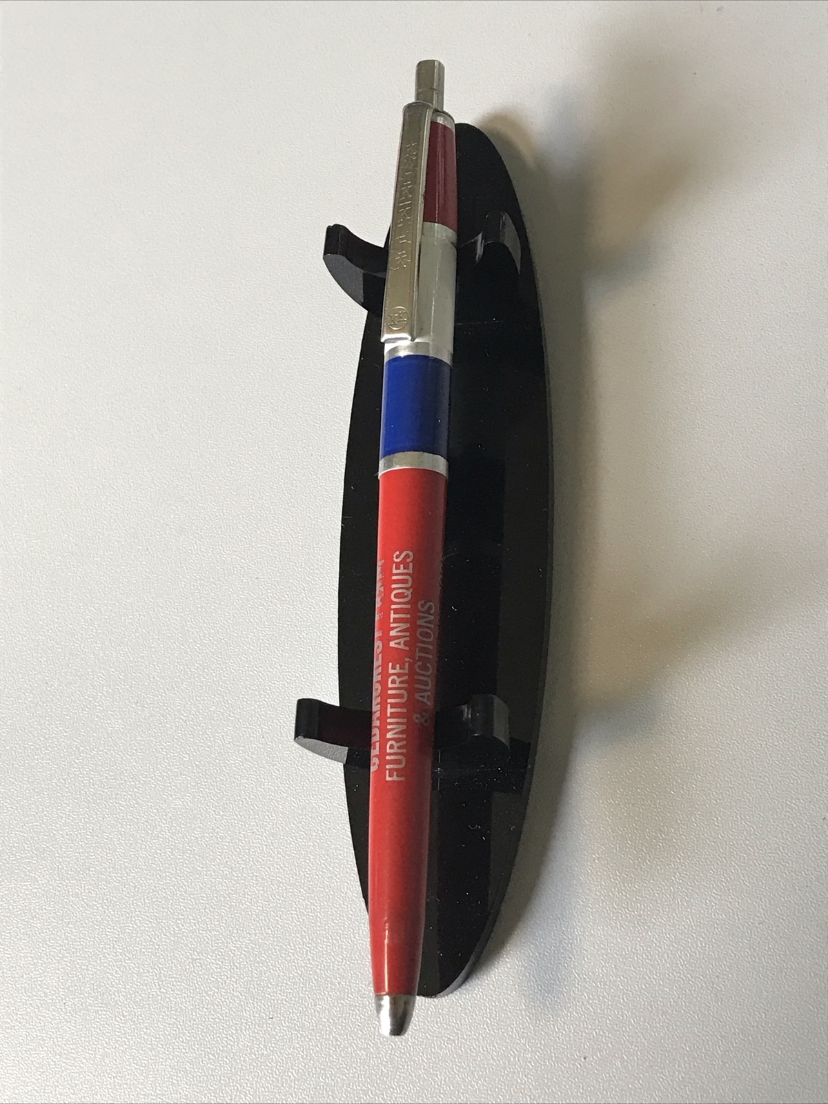 VTG RWB Kwik Klik Ballpoint Pen Cedarcrest Farm Furniture Antiques Auctions A260