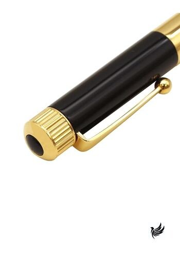 Romeo No. 3 Ballpoint Pen Mini Black/Gold Plated