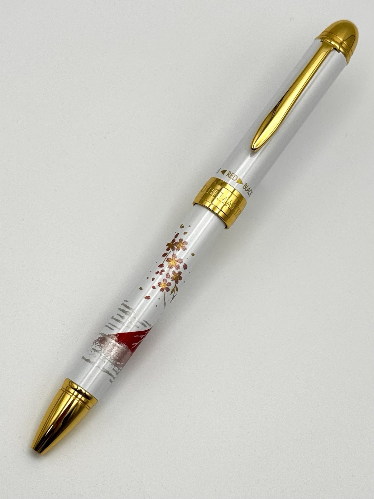 Sailor Multi-Function Pen 3-in-1 Yubi Maki-E Mt. Fuji White Japan 16-0352-210