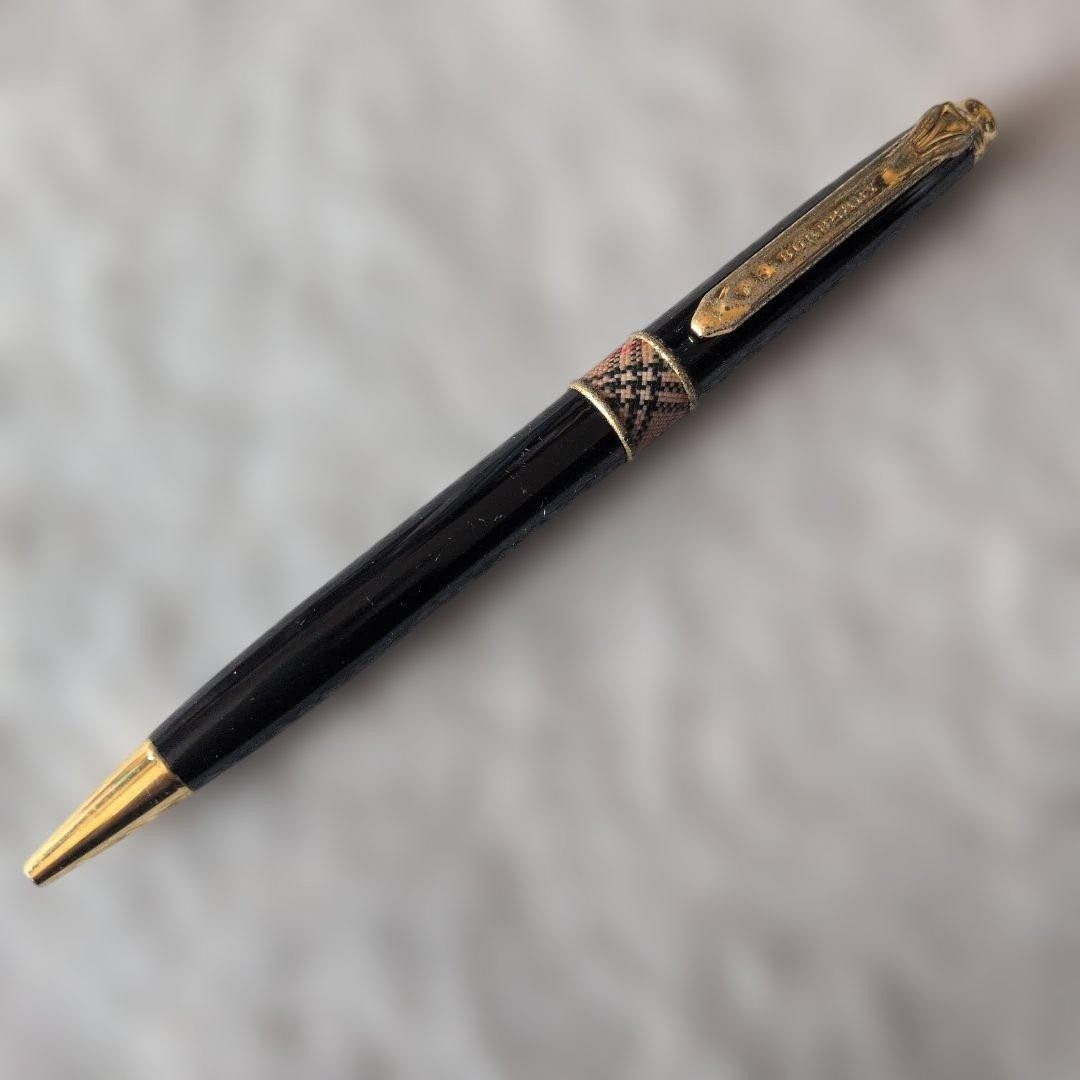 rare vintage Burberry black ballpoint pen