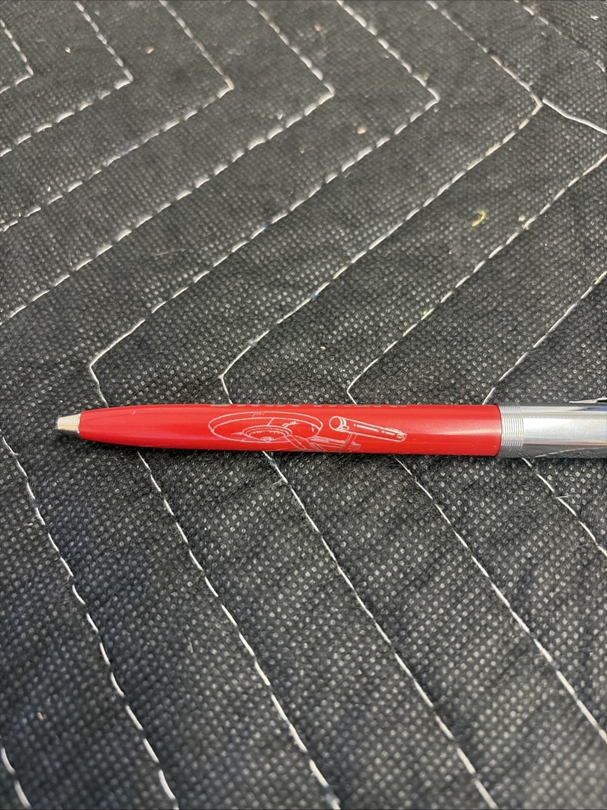 Star Trek Fisher Space Pen Ball Point Black Ink 1992 Red NASA – Writes Fine!