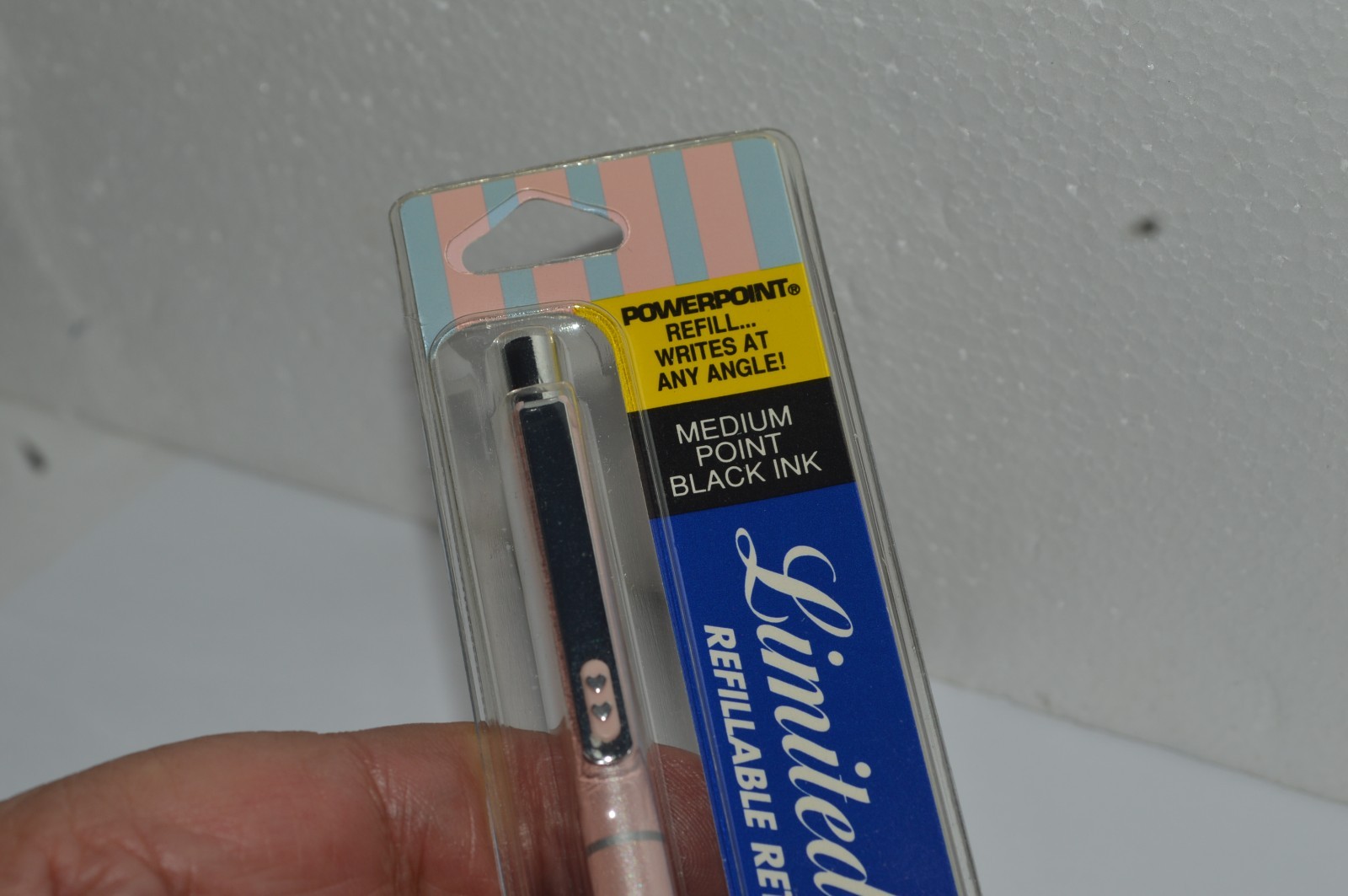 PAPER MATE Limited Edition Ball Pen Pearlescent Soft Pink Japan Made 1989 MIP