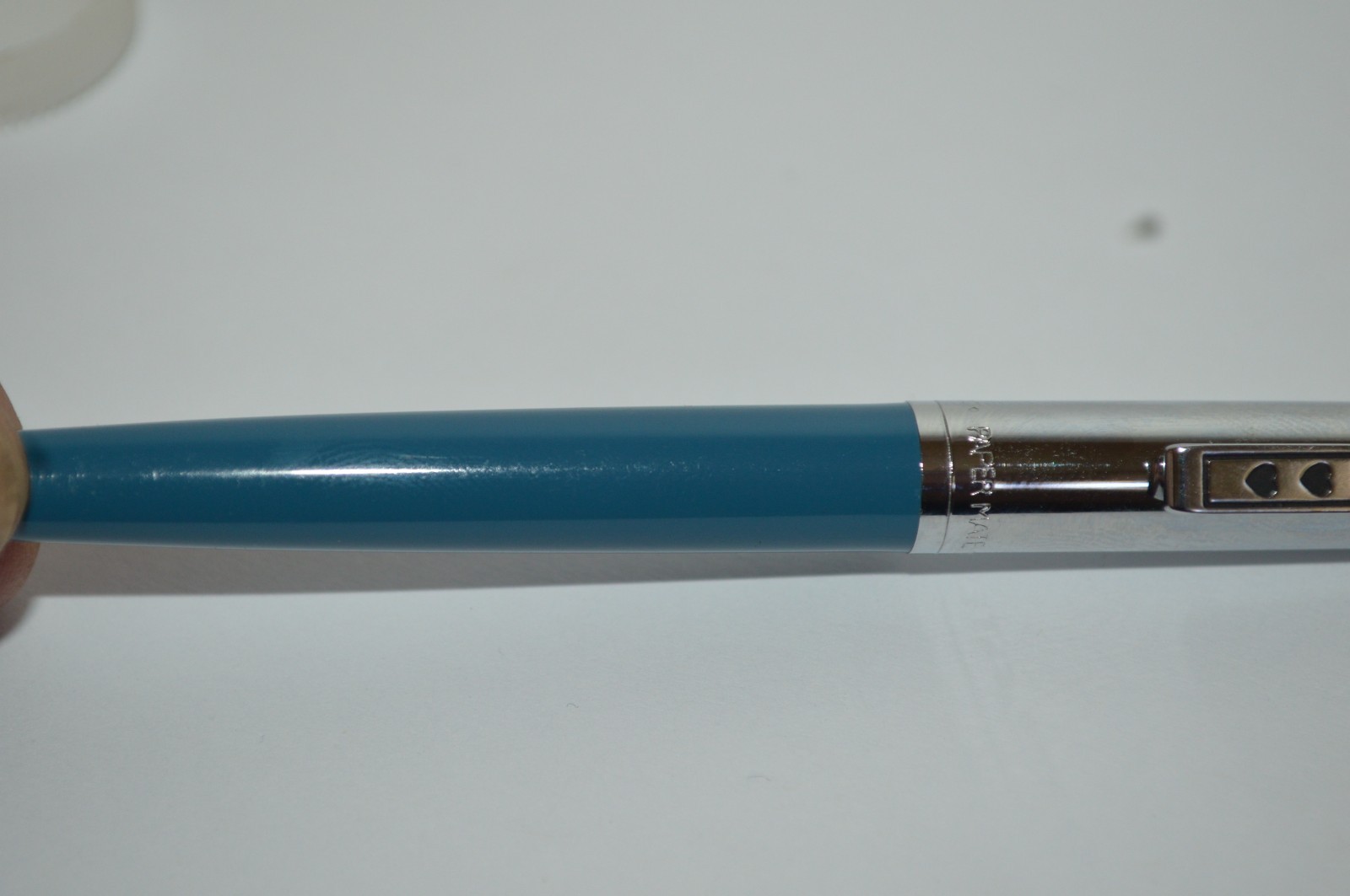 PAPER MATE Profile #2 Regular Grip Ball Pen Dark Blue Barrel Made In Mexico 1990