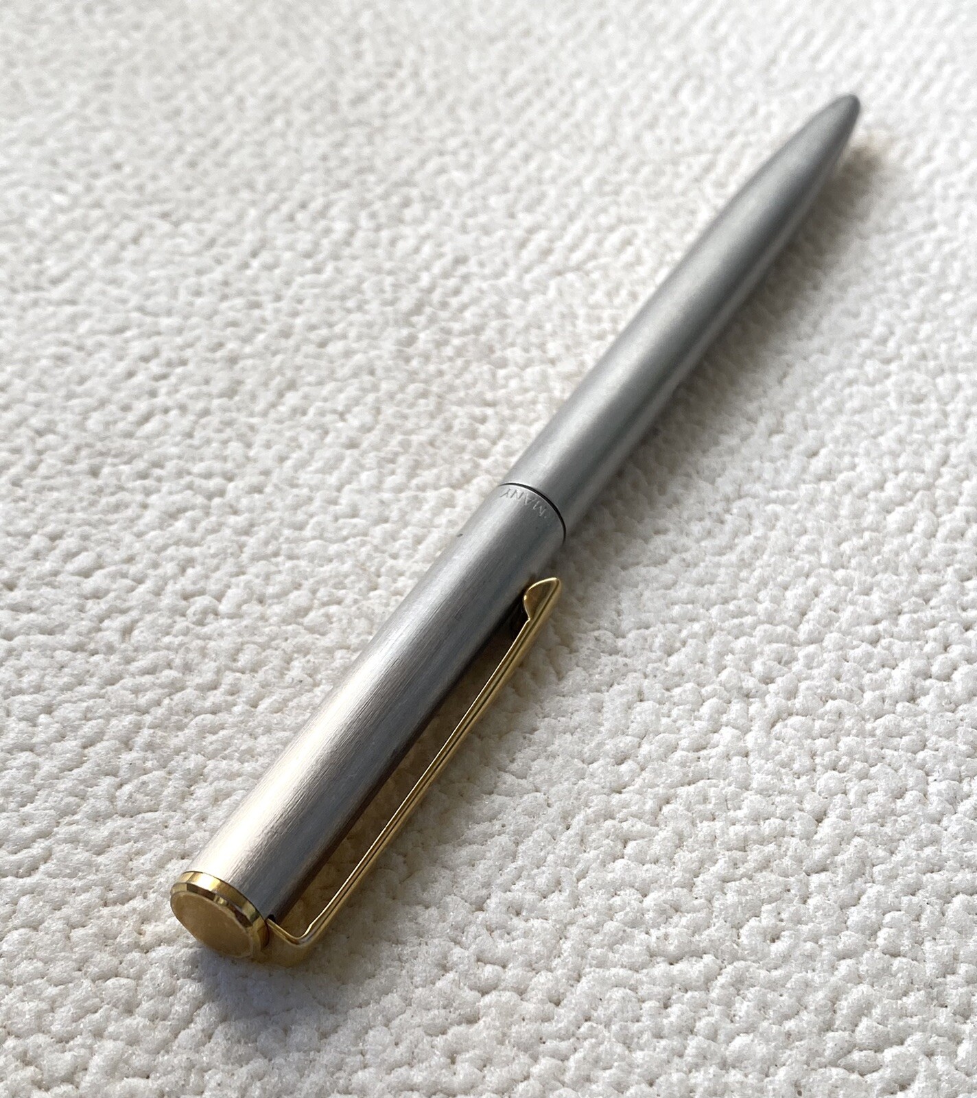 Vintage Ronson Pen Ballpoint Pencil Made in germany Silver Color Need ink