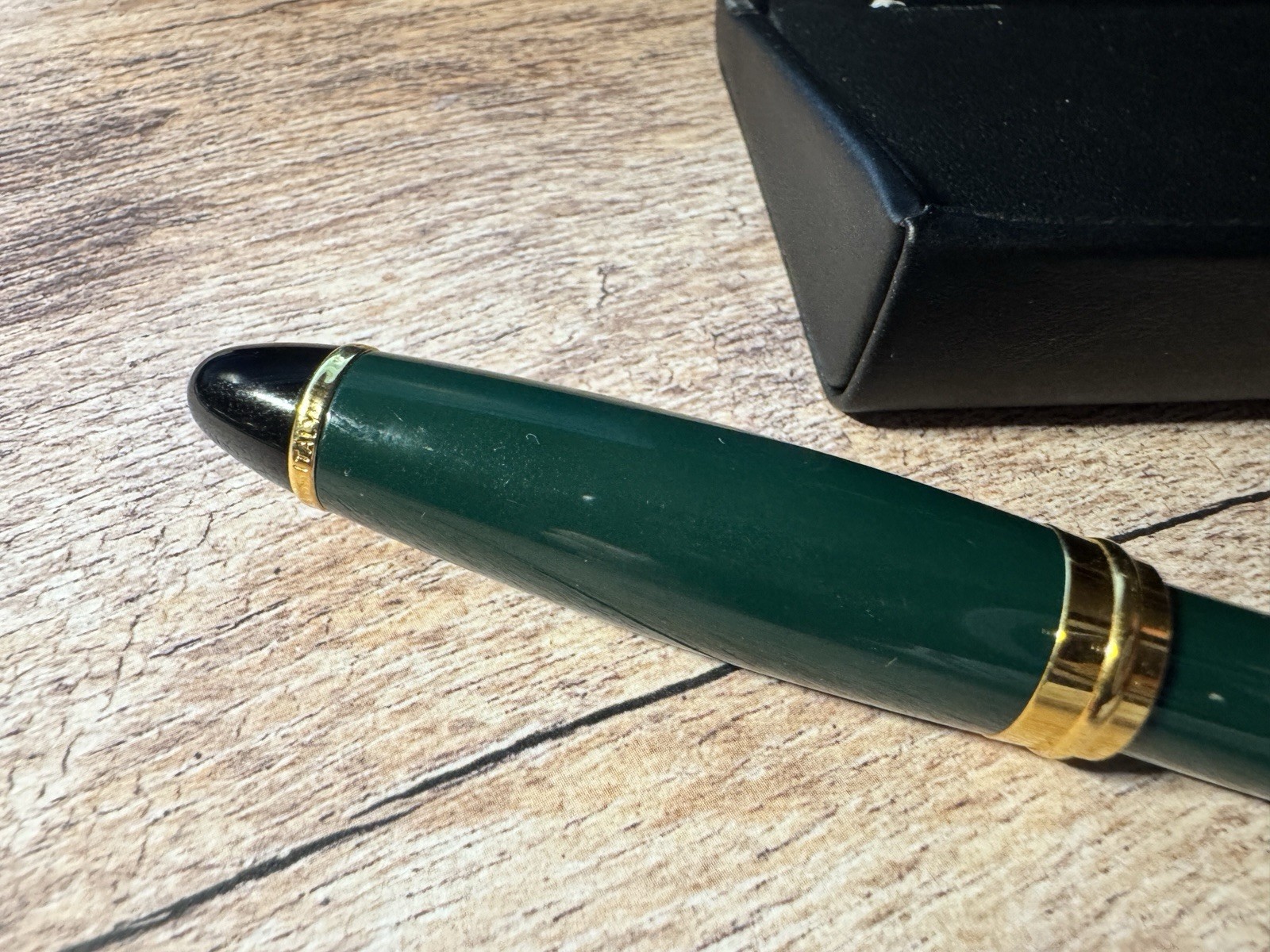 AURORA IPSILON Ballpoint Pen, SATIN GREEN | Barely used, NM, Italy, not fountain
