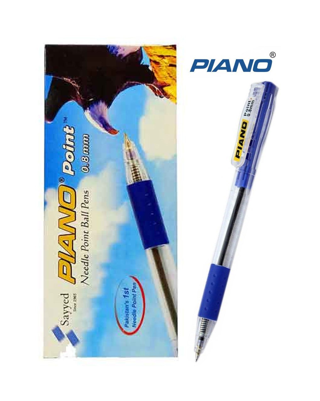 10PCS Piano Needle Point Ball Pens 0.8mm Smooth Writing Office School Stationery
