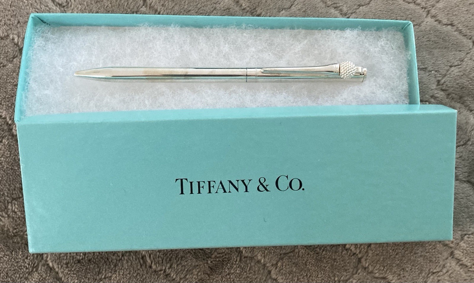 TIFFANY & CO 925 STERLING SILVER GOLF BALL & TEE BALLPOINT PEN W/BOX ARBY’S TOUR