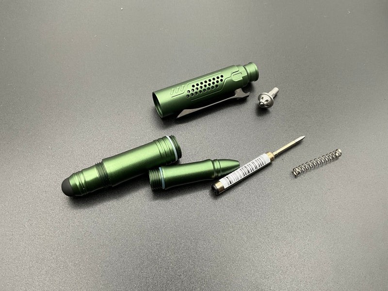 Ketuo Aurora Multi Function Pen Green Writes Black Streamlined Stores Hex Bits