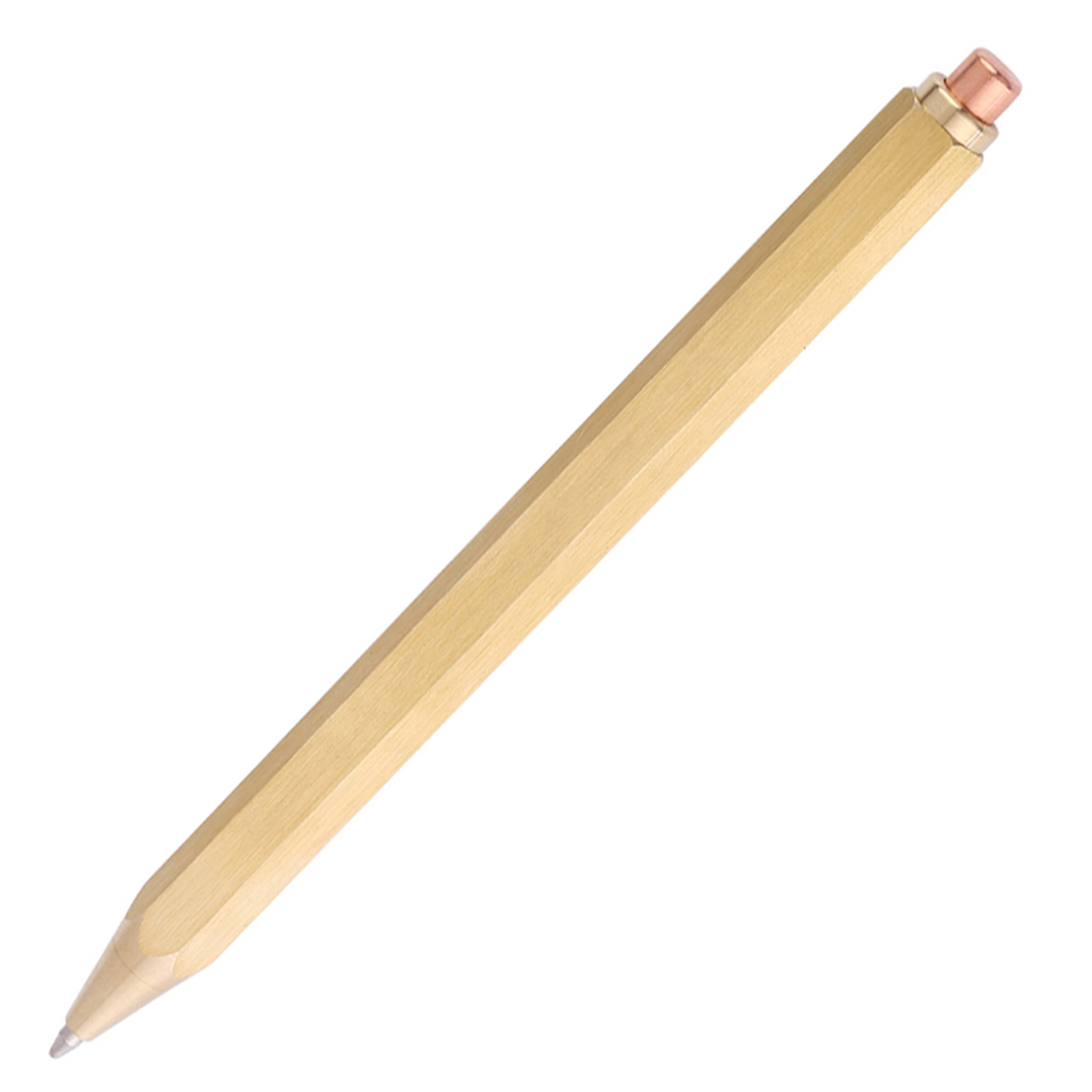 1PC Copper Brass Pen Spring Ballpoint Pen Writing Stationery Office Supplies♡