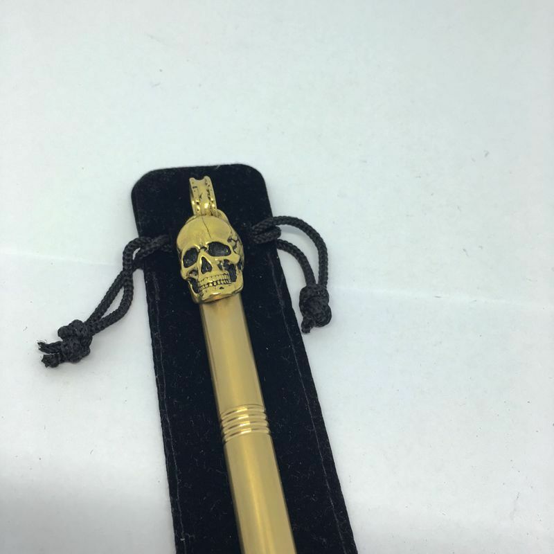 5.9″Brass Skull Ballpoint Pen Neutral Pen Office Pen Best Gift