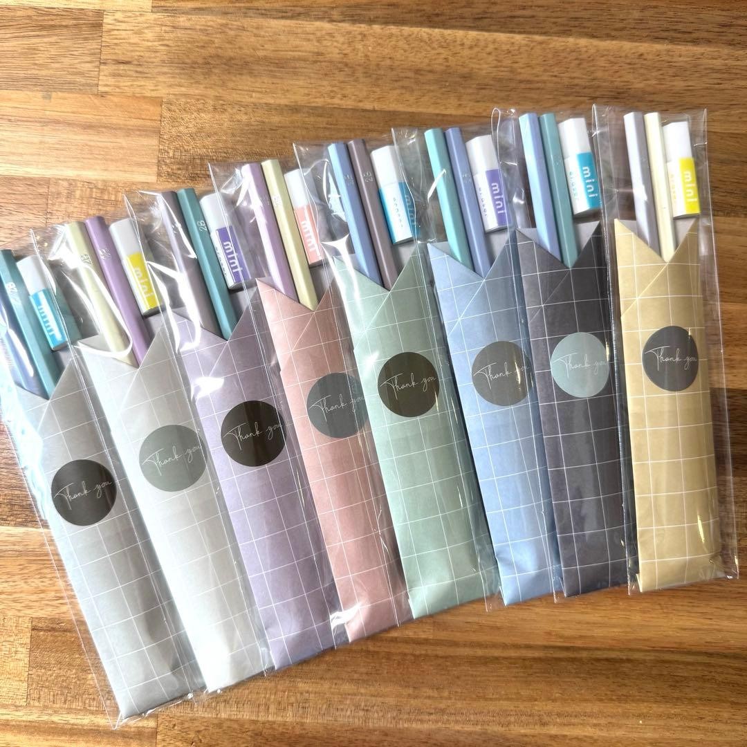 Pencil Eraser, Small Gift, 2B Pencils, Mini Eraser Set, 10 Pcs, Wrapped #1ef3a4