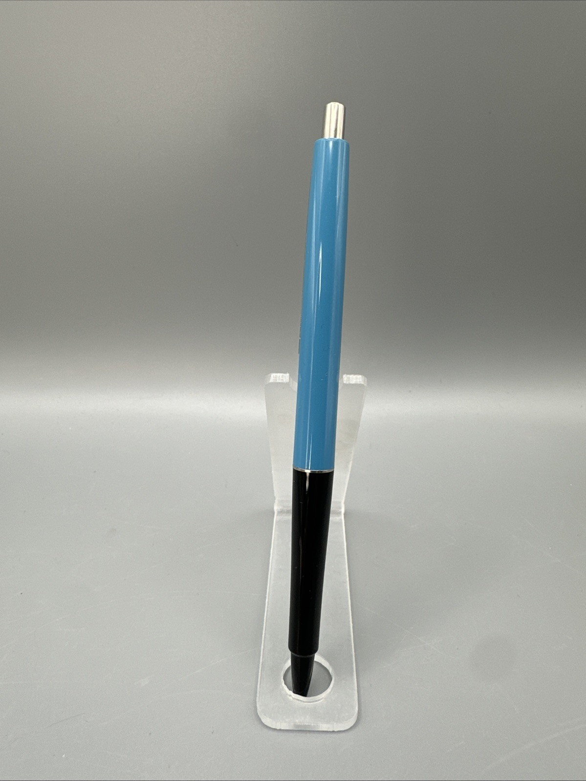 VTG Paper Mate Powerpoint Ball Pen Turquoise Black Double Heart Tu Tone 1328