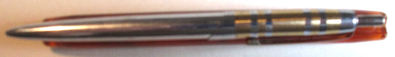 Vintage Ball Point Pen – Two-Toned Chrome Unipeco Brand