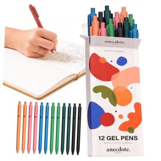 Journaling Pens Set (12 Pack) | Black Ink Planner Pens, 1 Count (Pack of 12)