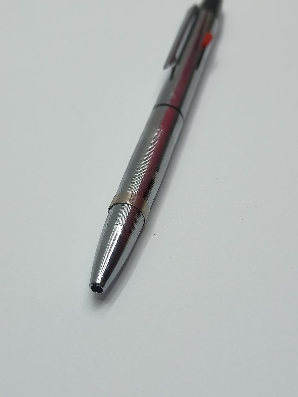 USSR Ballpoint Pen Two-Color Metal 1990 Good Condition