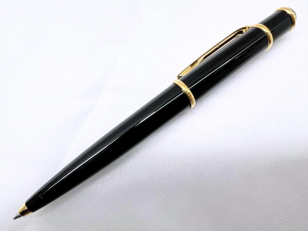 Cartier Diabolo de Cartier Ballpoint Pen Gold Trim USED Good Condition JAPAN