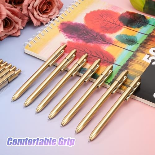 10 Pcs Black Gel Pens 0.5mm Black Gel Ink Pens Bulk Fine Point Quick Gold