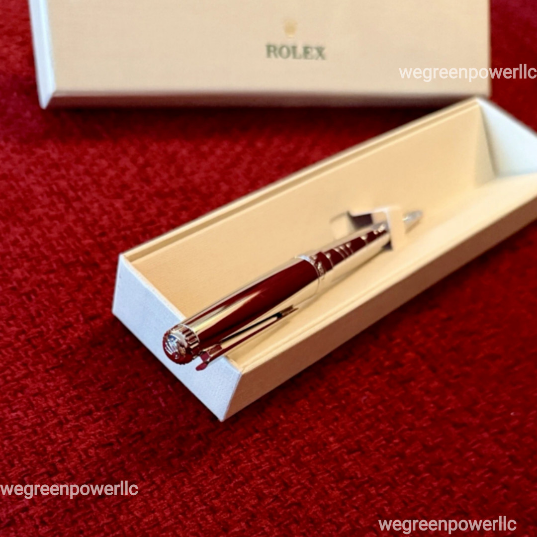 NEW Rolex VTG Style Palladium-Finish Ballpoint Pen | AD VIP Gift, Refillable