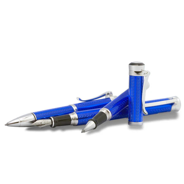 5280 Majestic Blue Chevron Ballpoint Pen