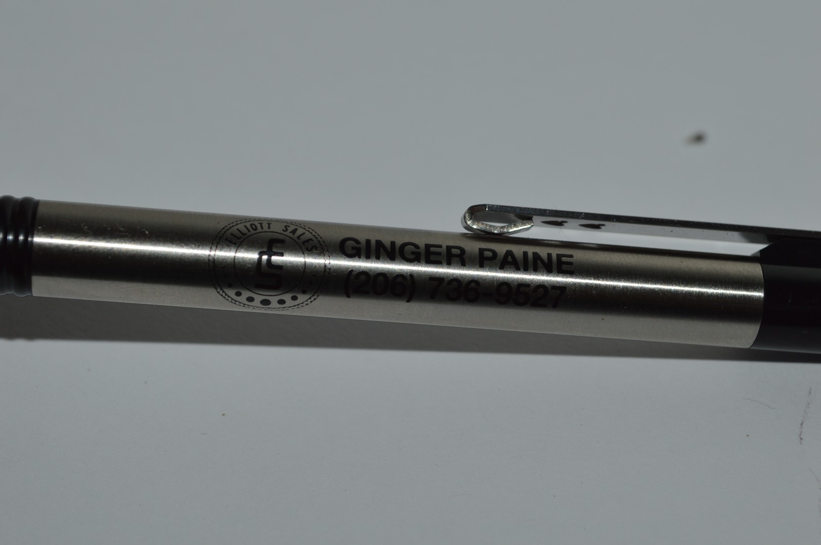 Paper Mate DYNAGRIP Ball Pen St Steel ELLIOT SALES Promo Made In Japan MOC 90’s