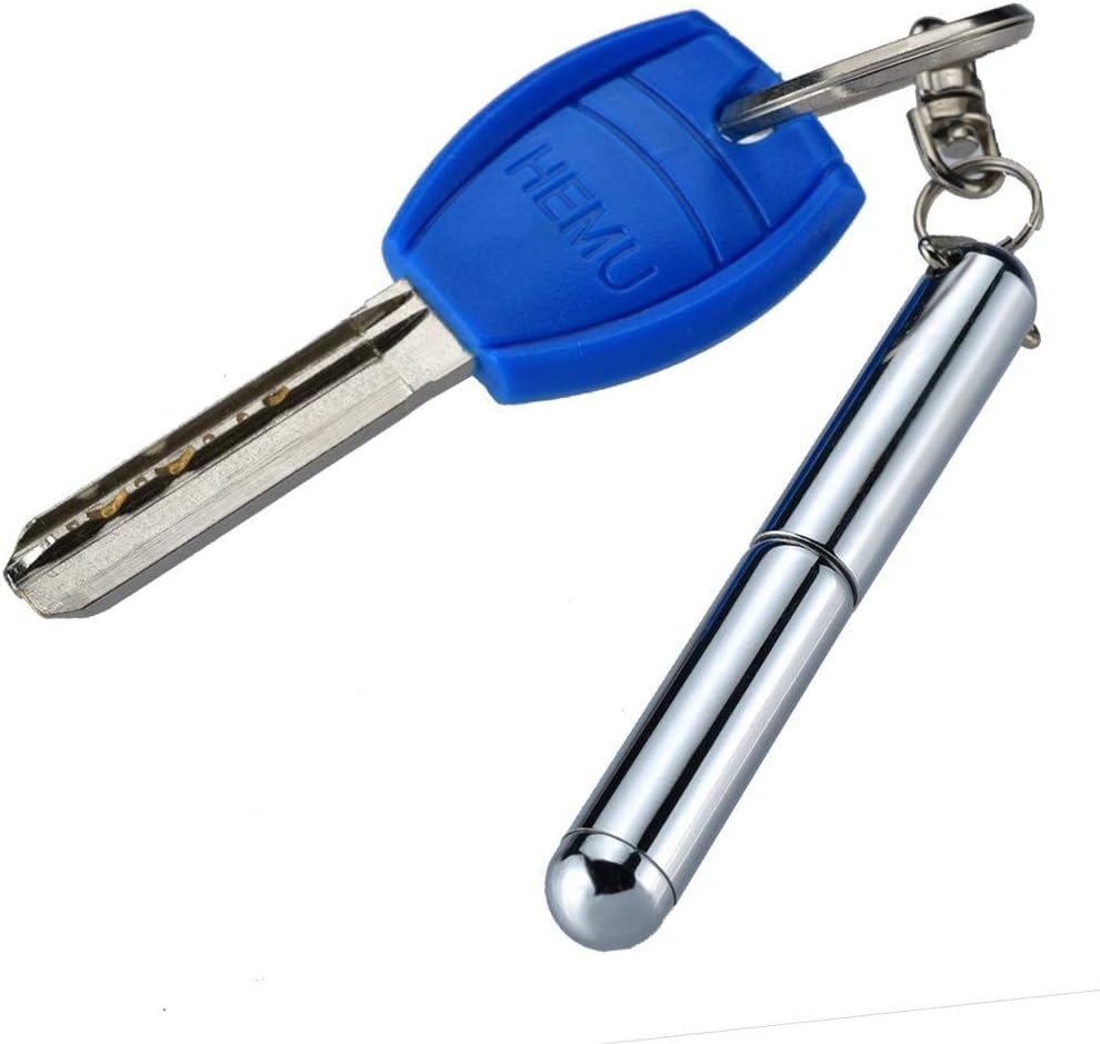 1Pc Retractable Mini Pen, Metal Tool Retractable Pocket Keychain Dad Gadgets,…