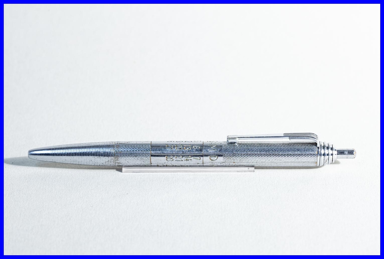 1950s J. FEND Mechanical Calendar Ballpoint Pen Chrome Rare German