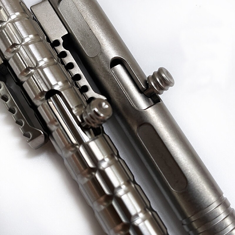 Titanium Alloy Mini Ballpoint Pen Bolt Action EDC Pocket Signature Pen Outdoor