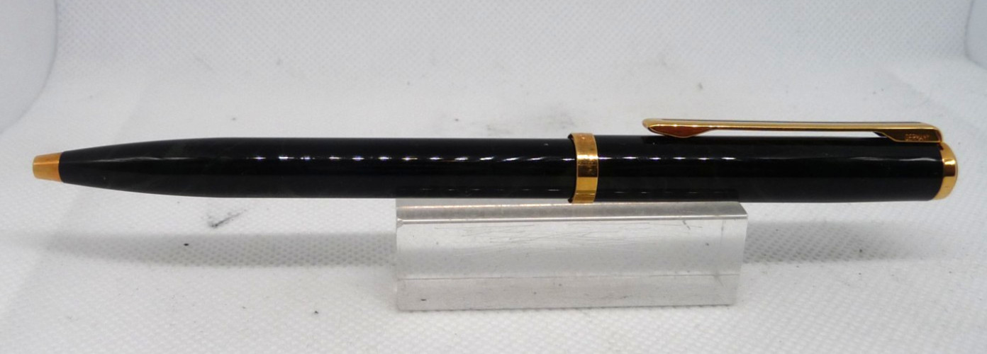 Reform Vintage Pre-1989 Marbled Green Cap Action Ball Pen-West Germany