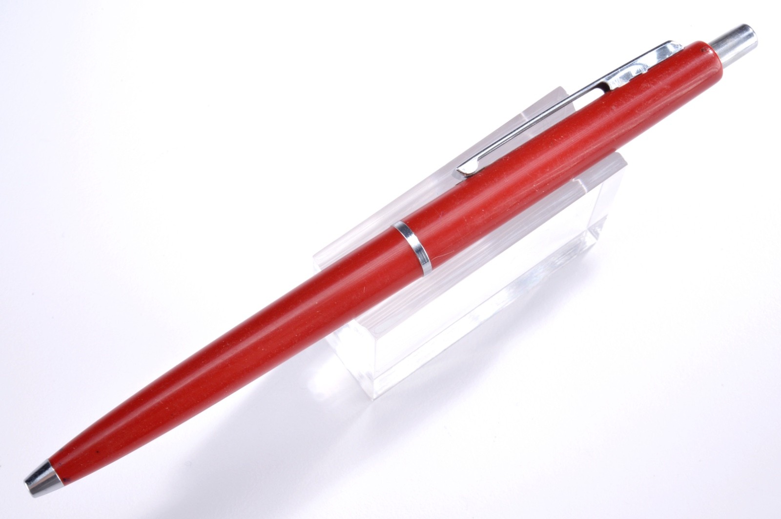 Vintage (c1966) Paper-Mate Chrome & Red Ballpoint Pen – Mid-Century Modern #37