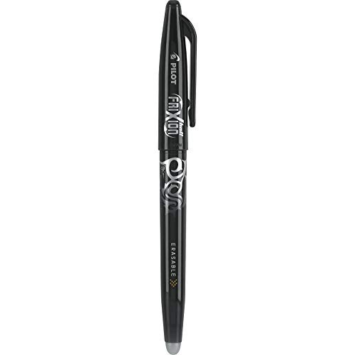 , FriXion Ball Erasable & Refillable Gel Ink Pens, 6 Count (Pack of 1) Black
