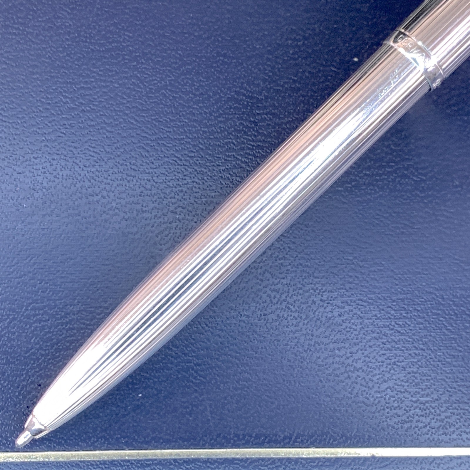 Vintage Dunhill Ballpoint Pen 925 Sterling Silver with Case