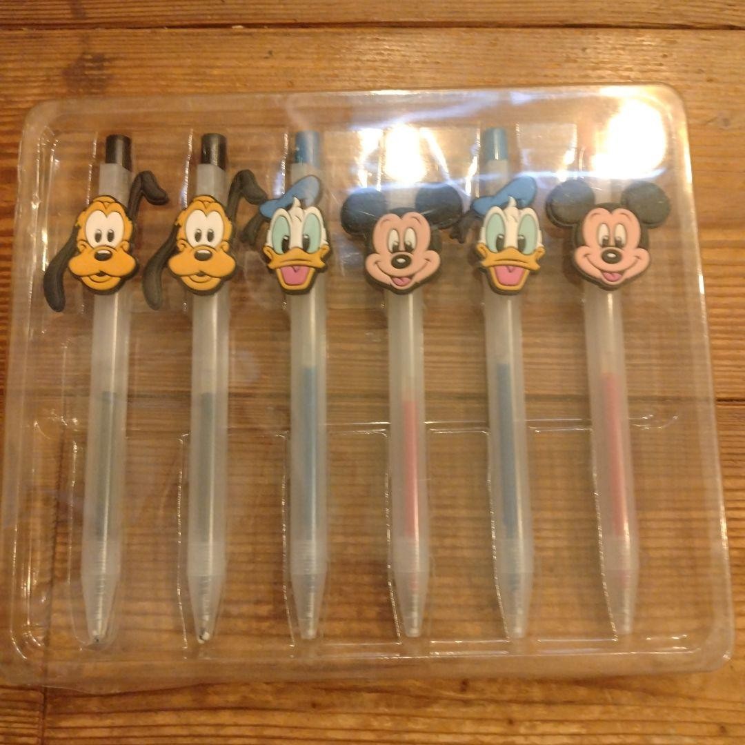Hong Kong Disneyland ballpoint pen set #1cdf1c