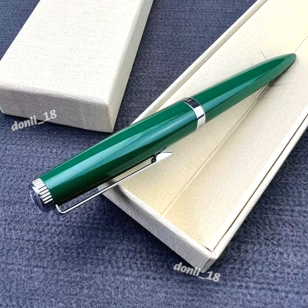 ROLEX Green Silver Ballpoint Pen AD VIP Gift Luxury Collectible New Boxed