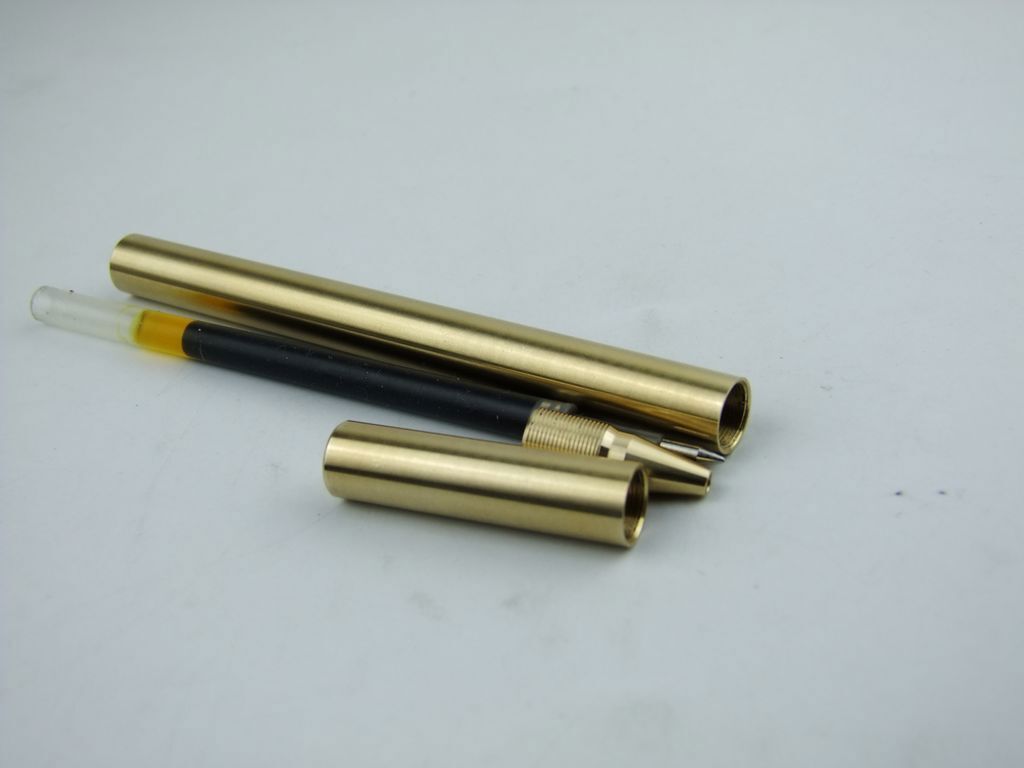 Handmade Solid Brass Ball Point Pen Office Ballpoint Pen With Clip Gifts New