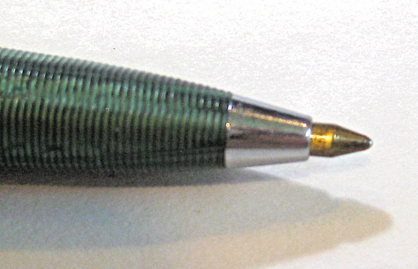 Pearl Green Esterbrook Ball Pen J series, dry refill, cap action. Beauty